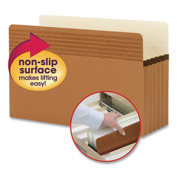 Smead® Easy Grip Pockets, 5.25" Expansion, Legal Size, Redrope, 10-box freeshipping - TVN Wholesale